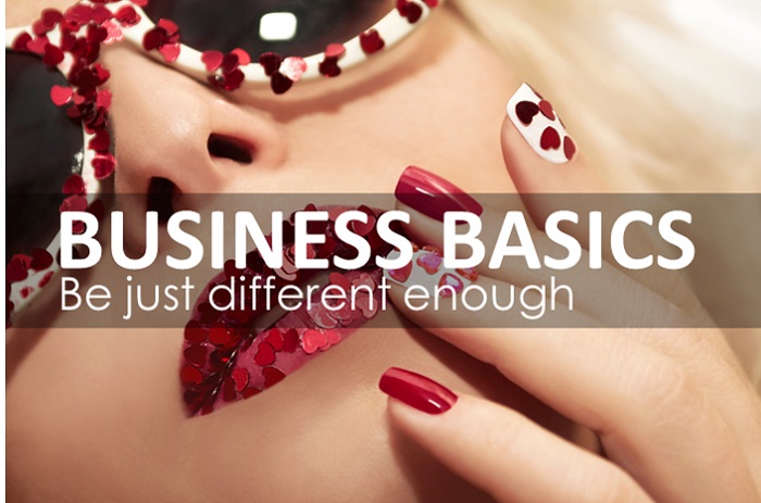 business basics, be just different enough